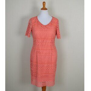 Antonio Melani Coral Lace Crochet Dress